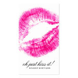 311-Oh Just Kiss it! Pink Kisses Business Card Templates