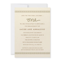 311-"ONE" ENGAGEMENT DINNER INVITATION