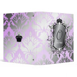 311 Ooh La La Lilac Damask Binders
