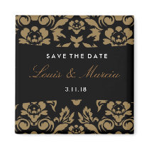 311-Outback Damask | Brown magnets