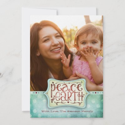 311 Peace on Earth Holiday Card Blue Green