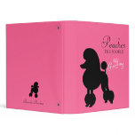 311 Peaches the Poodle Pet Grooming 3 Ring Binder