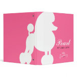 311 Pearl the Poodle Pet Grooming binders