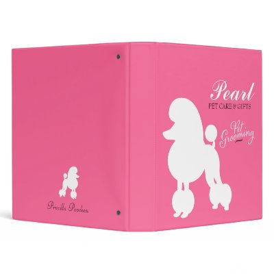 311 Pearl the Poodle Pet Grooming Binder by Jill311