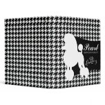 311 Pearl the Poodle Pet Grooming Houndstooth Binders
