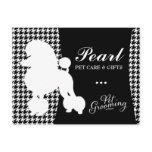 311 Pearl the Poodle Pet Grooming Houndstooth Post Cards