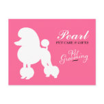 311 Pearl the Poodle Pet Grooming Postcard