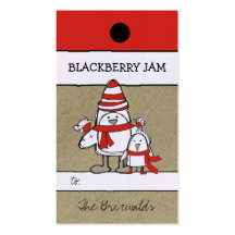 311-Penguin Family Hang Tag Business Card Templates