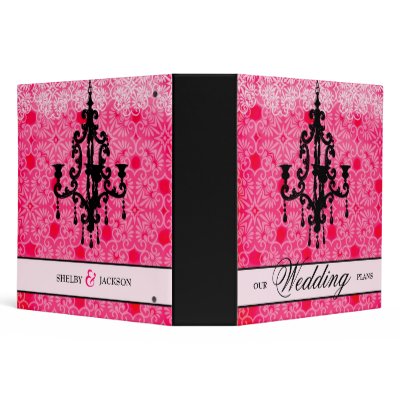 311-Pink & Black Chandelier Binder