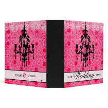 311-Pink & Black Chandelier Binder