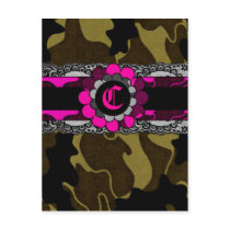 311-PINK CAMO BACHELORETTE | LINGERIE postcards