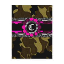 311-PINK CAMO BACHELORETTE | LINGERIE postcards