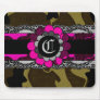 311-PINK CAMO MONOGRAM MOUSEPADS