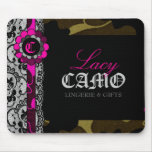 311-PINK CAMO MONOGRAM mousepads