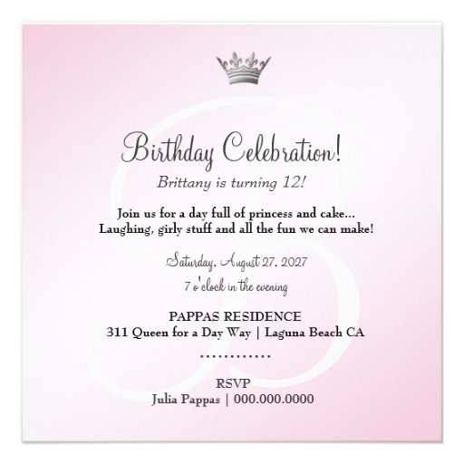 311-Pink Delight Invitation