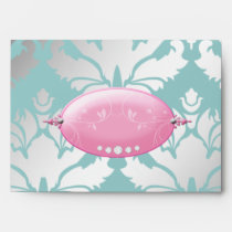 311 Pink Delish Cupcake Teal Cooking Utensils envelopes