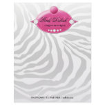311-Pink Delish Deep Pink Zebra Letterhead