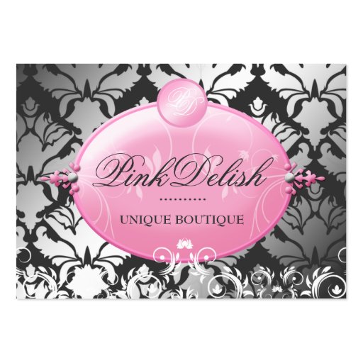 311 Pink Delish Version 2 | Charcoal 3.5 x 2.5 Business Card (front side)