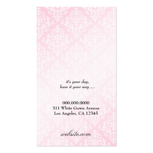 311-Pink Diamond Luxe Business Card (back side)