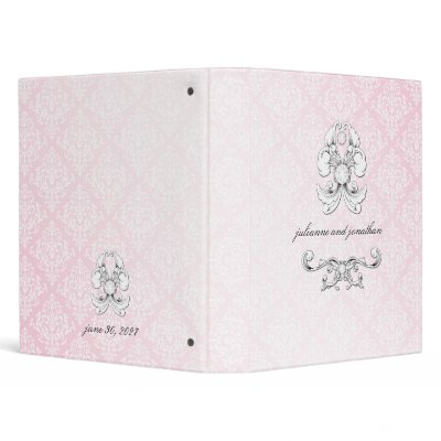 311-Pink Diamond Luxe Damask Binder by Jill311