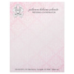311-Pink Diamond Luxe Damask Letterhead