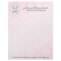 311-Pink Diamond Luxe Damask Letterhead