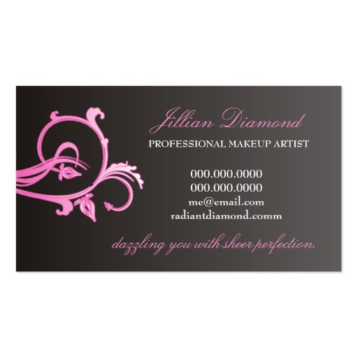 311-Pink Diamond Radiance Business Cards (back side)