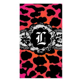 311-PINK FIRE LEOPARD & LACE