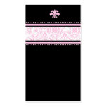 311-PINK FLEUR DE LIS NAME CARD BUSINESS CARD TEMPLATES