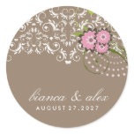 311-Pink Floral Flourish | Sand Stickers