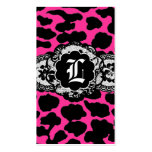 311-PINK LEOPARD & LACE BUSINESS CARD