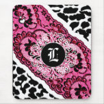 311-PINK LEOPARD LACE NOGRAM USE PAD