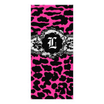 311-Pink Leopard Lace Rack Card