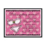 311-PINK LINGERIE INVITATION POSTCARD