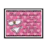 311-PINK LINGERIE INVITATION postcards