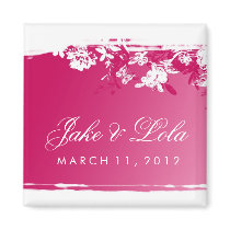 311-PINK LUSH 2 SAVE THE DATE MAGNETS