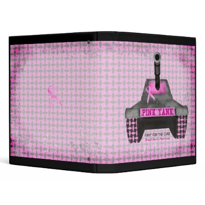 311-Pink Tank Breast Cancer Awareness 3 Ring Binder by Jill311