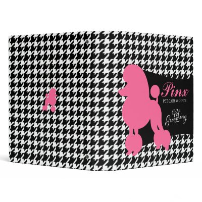 311 Pinx the Poodle Pet Care Binder by Jill311
