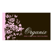 311-PLUSH CHOCOLATE GARDEN BUSINESS CARDS