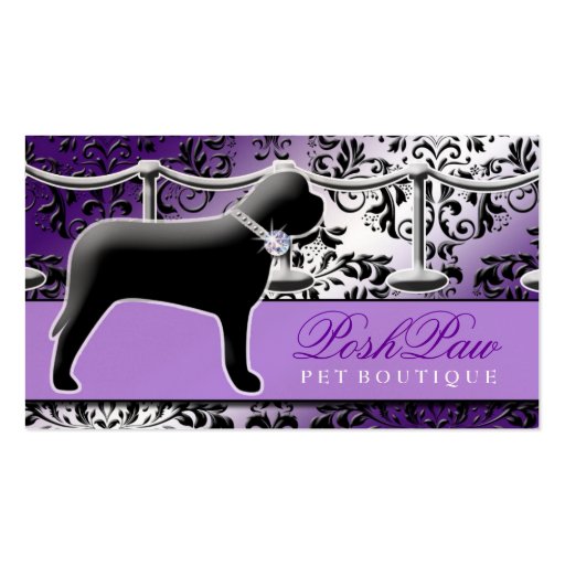 311 Posh Pet Purple Business Card
