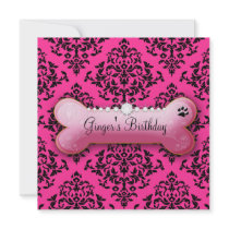 311-Posh Pooch Birthday Invite