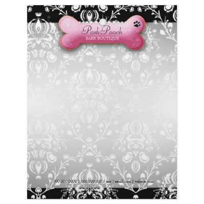 311-Posh Pooch | Pitch Bark Letterhead Template by Jill311