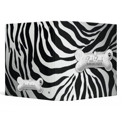 311-Posh Pooch "Silver" Vinyl Binders by Jill311