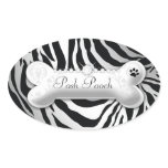 311 Posh Pooch "silver" Zebra Oval Sticker