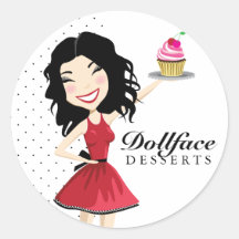 311 postres Kimmie de Dollface Etiqueta Redonda