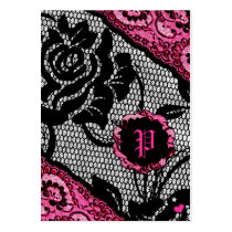 311-PRIMROSE & LACE CHUBBY BUSINESS CARD