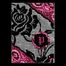 311-PRIMROSE & LACE CHUBBY BUSINESS CARD