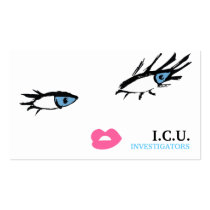 311 Private Eyes Blue business cards