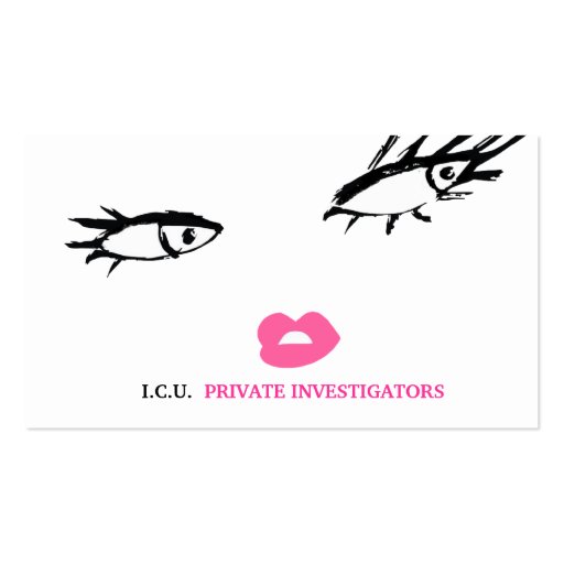311 Private Investigator Business Card (front side)