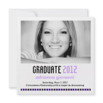 311 Purple Stripes Graduation Announcement